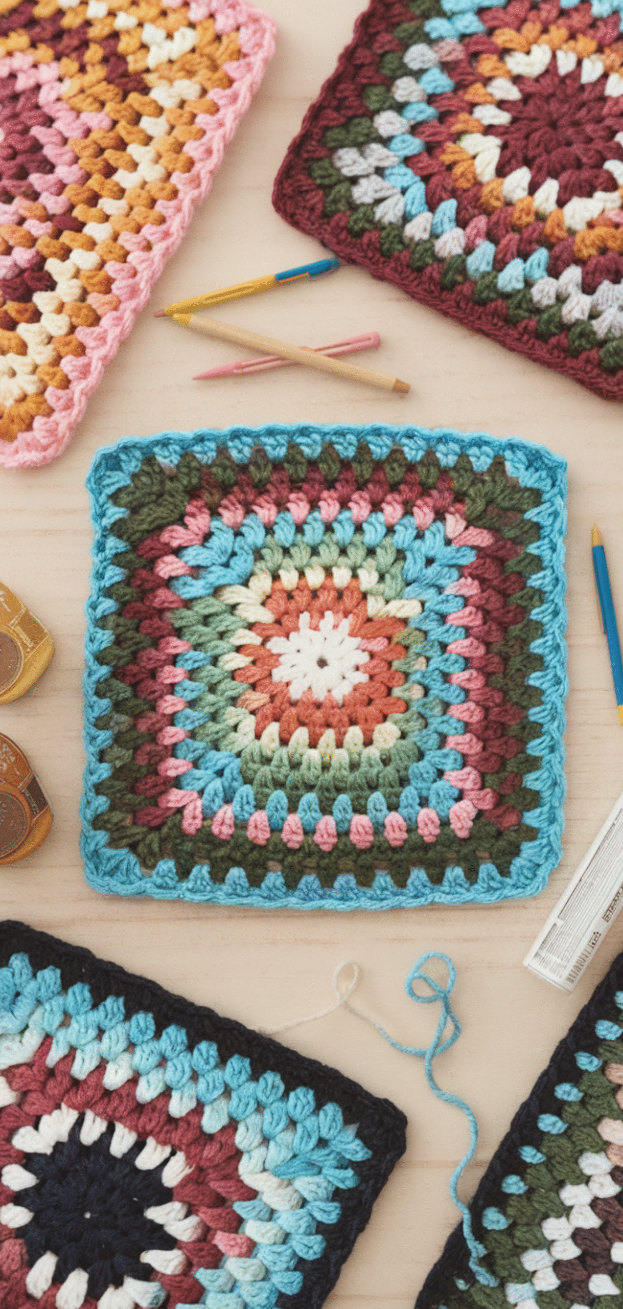 10 Creative Sunburst Granny Square Ideas