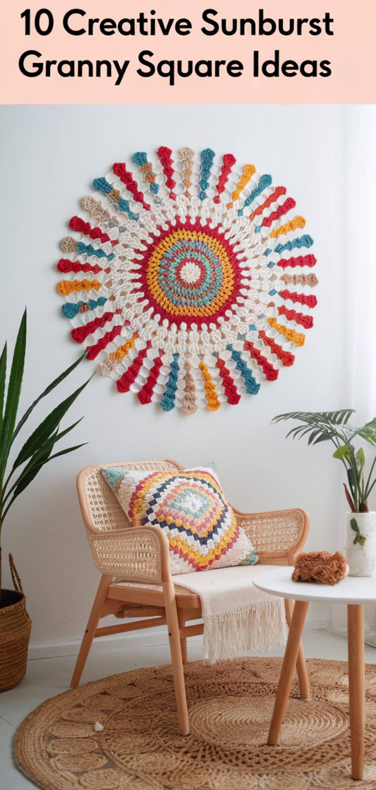 10 Creative Sunburst Granny Square Ideas