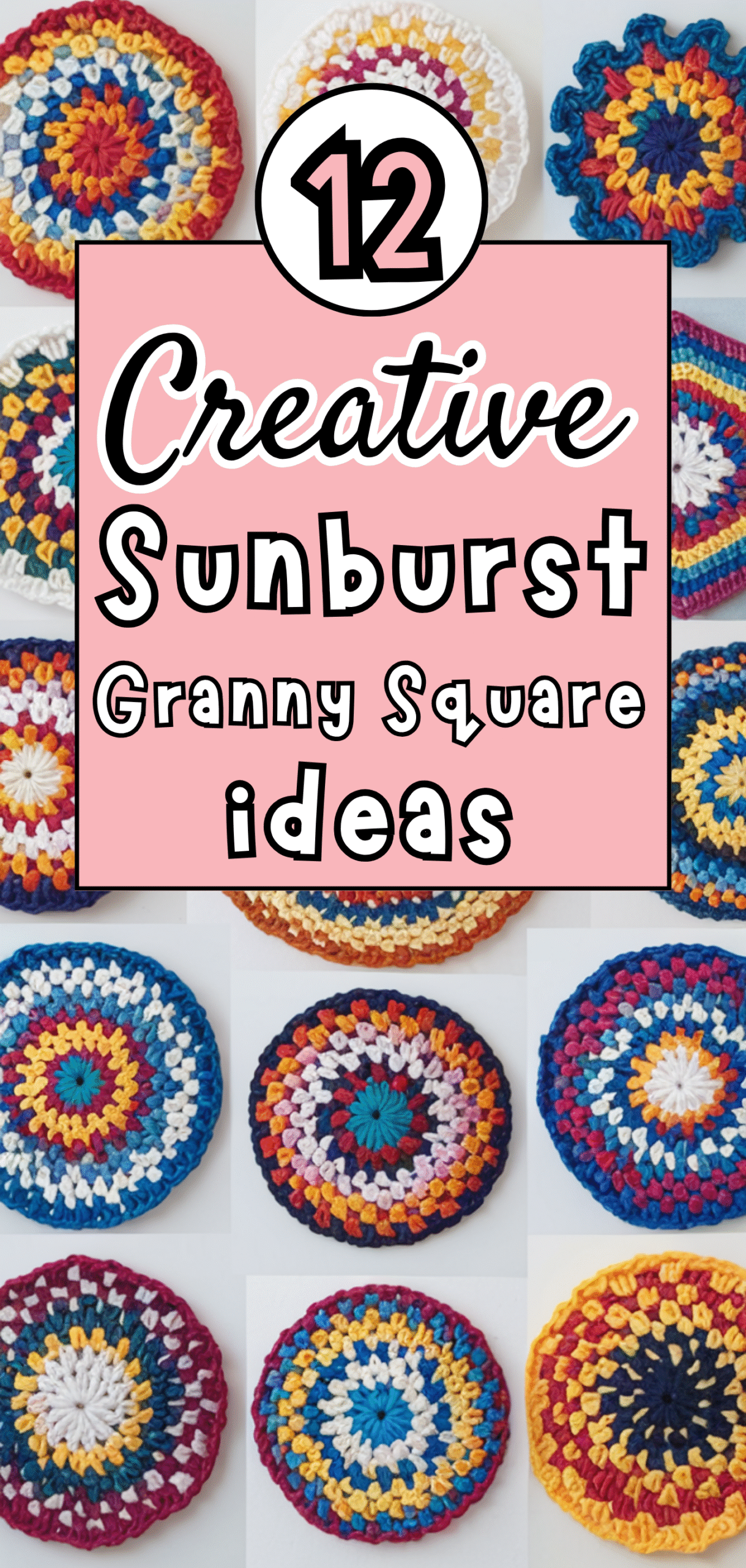 12 Creative Sunburst Granny Square Ideas