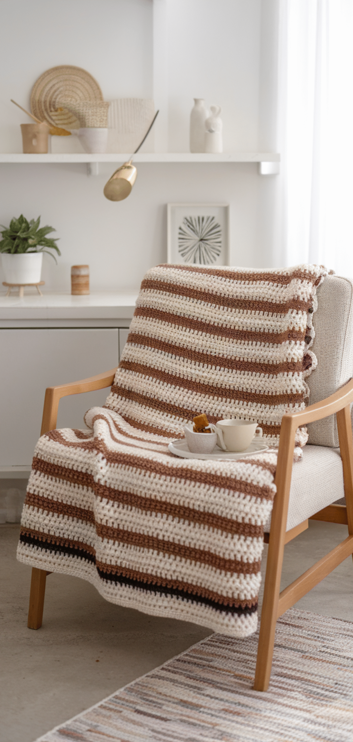 12 Stunning Striped Crochet Blanket Pattern Ideas