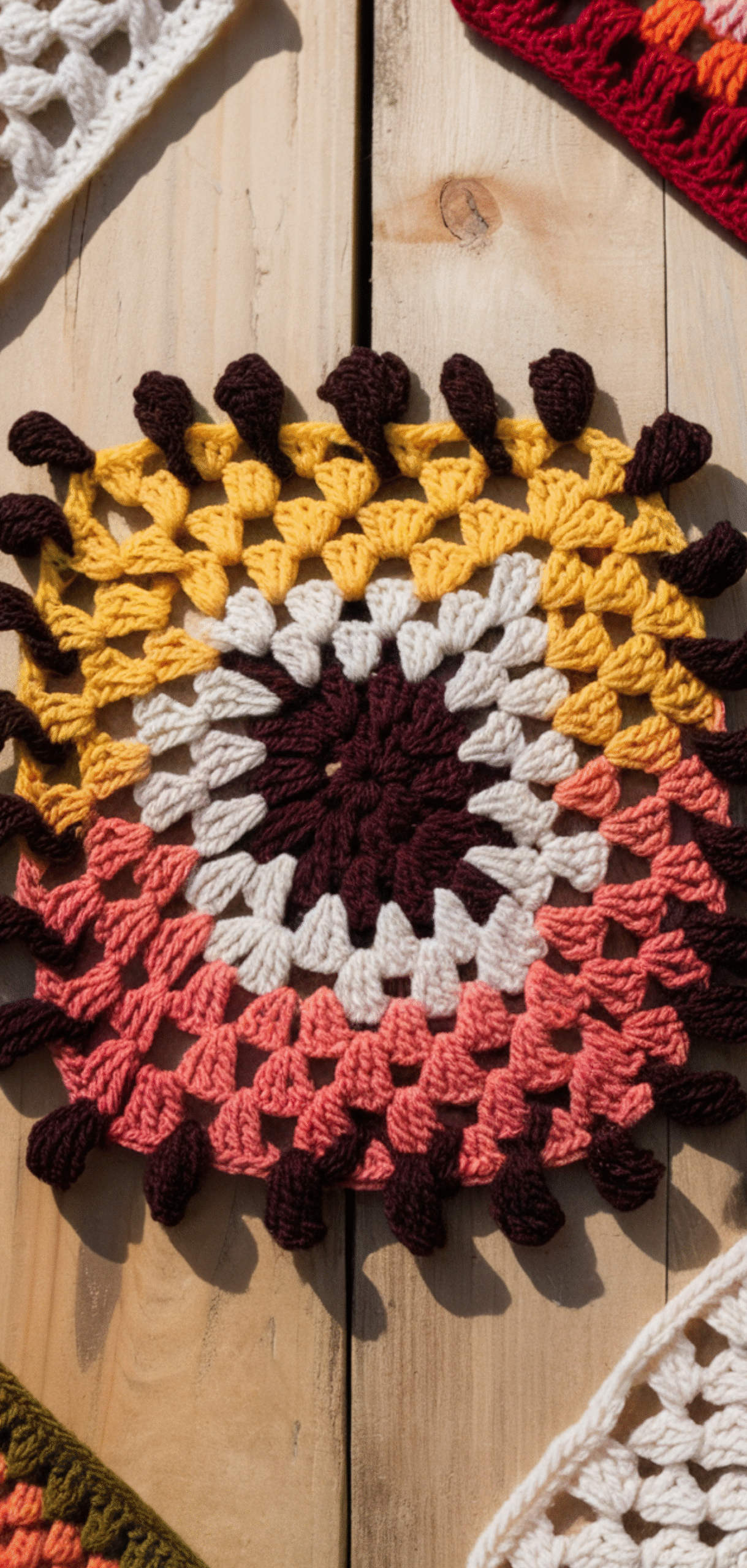 12 Creative Sunburst Granny Square Ideas