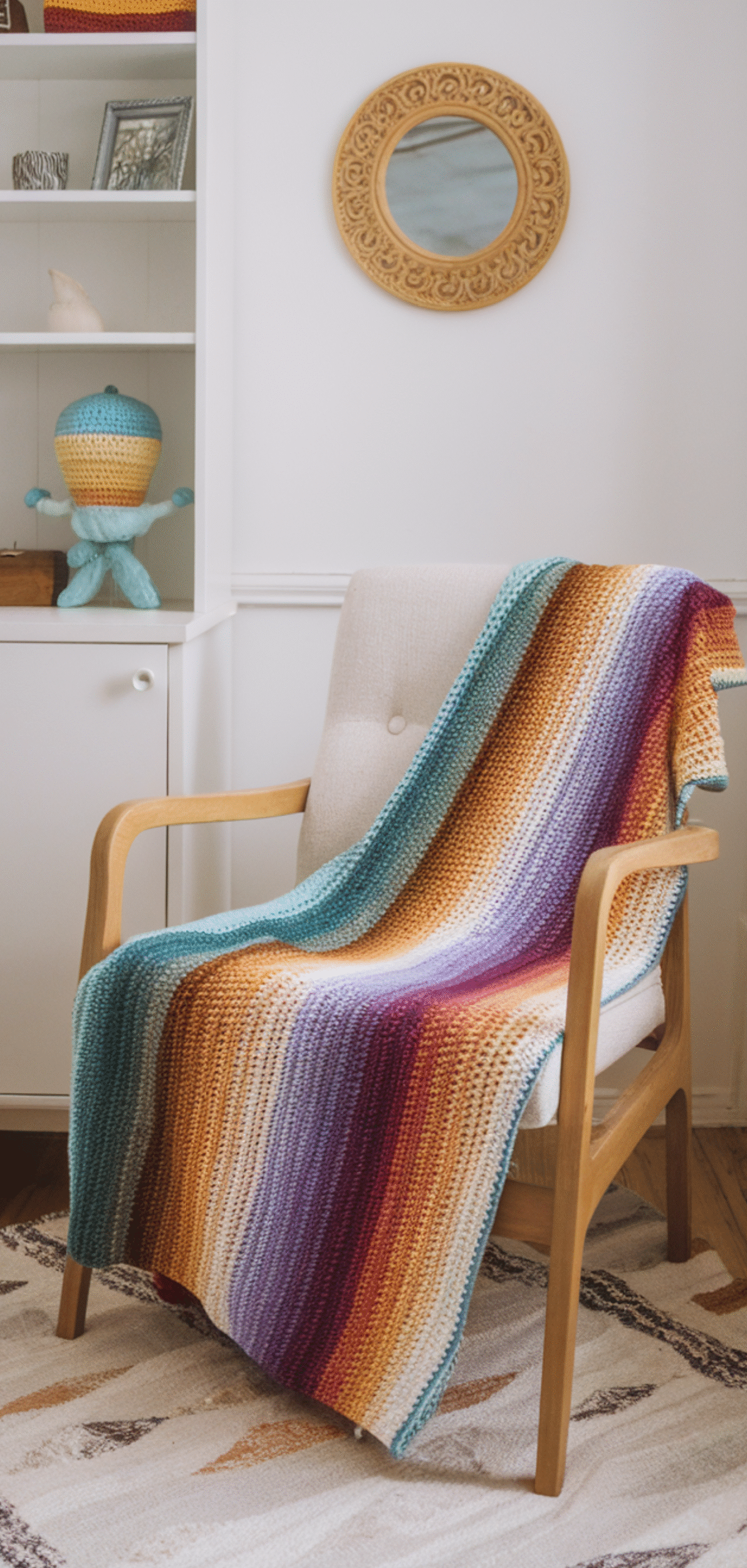 12 Stunning Striped Crochet Blanket Pattern Ideas