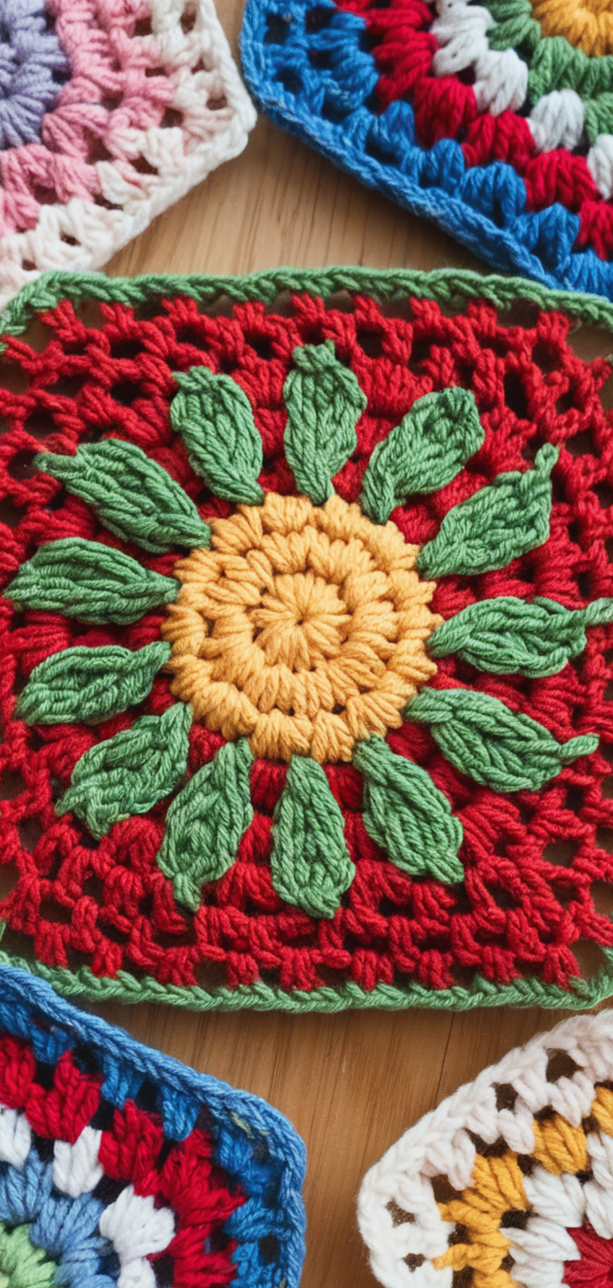 12 Creative Sunburst Granny Square Ideas