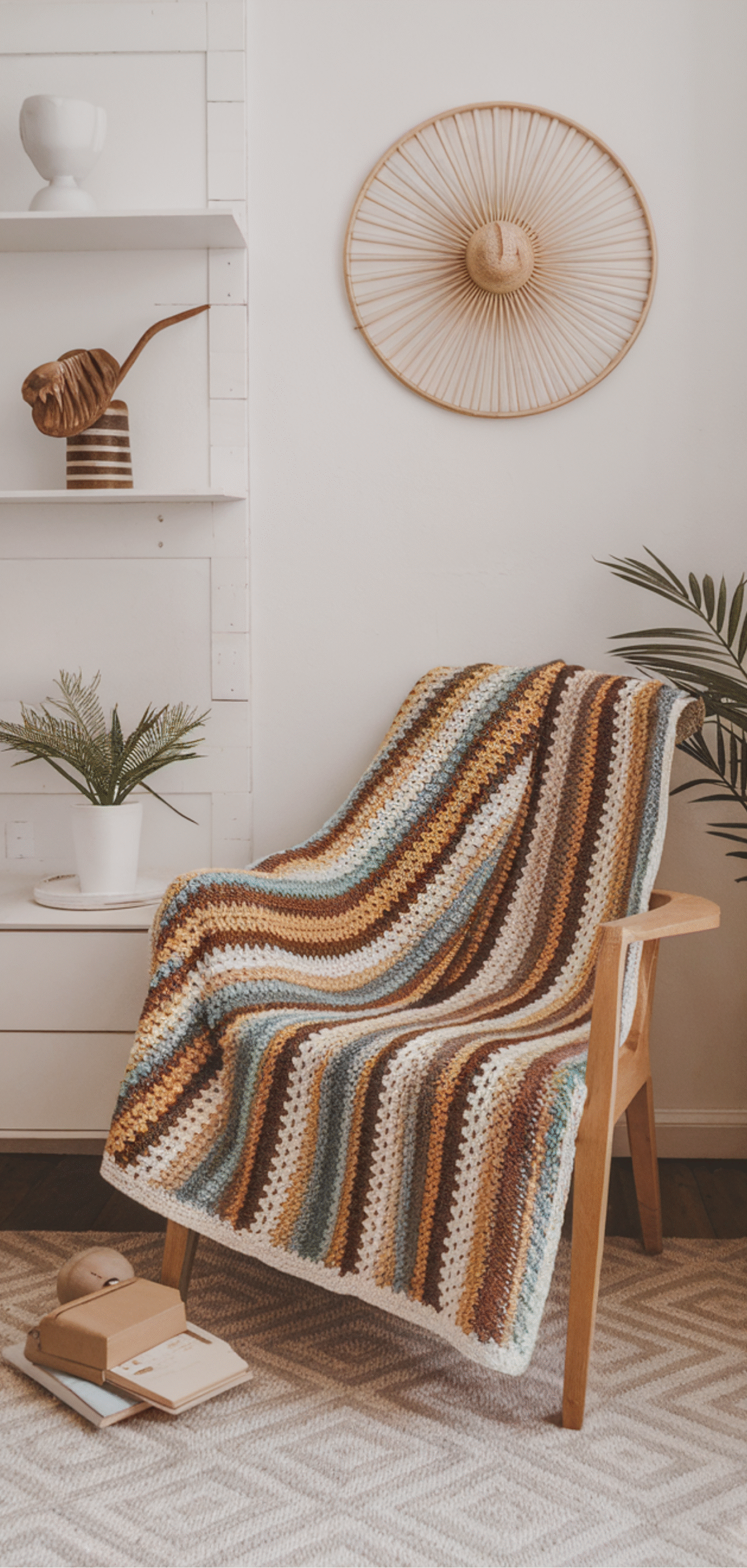 12 Stunning Striped Crochet Blanket Pattern Ideas